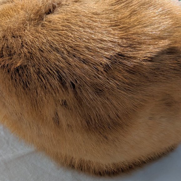 Vintage Fox Fur Hat Size S (21 1/2") - Picture 3 of 4